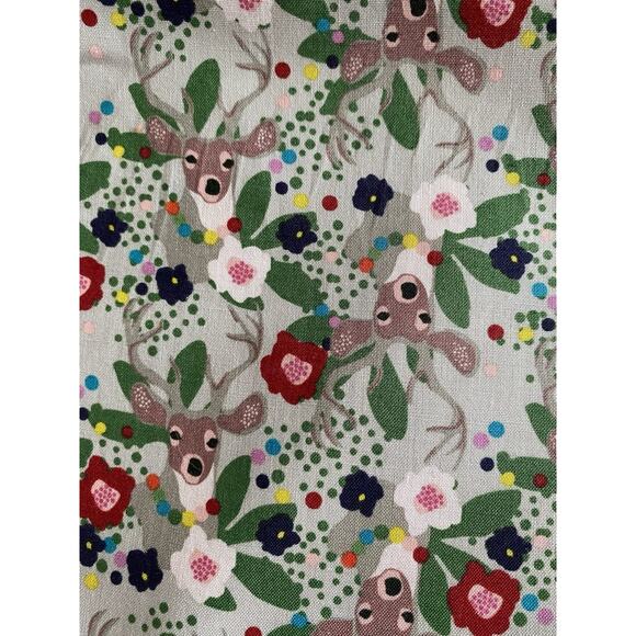 2 Yds A Winter's Tail Blend Elizabeth Grubaugh Fabrics Christmas Deer 42"w 2018 - Picture 1 of 7